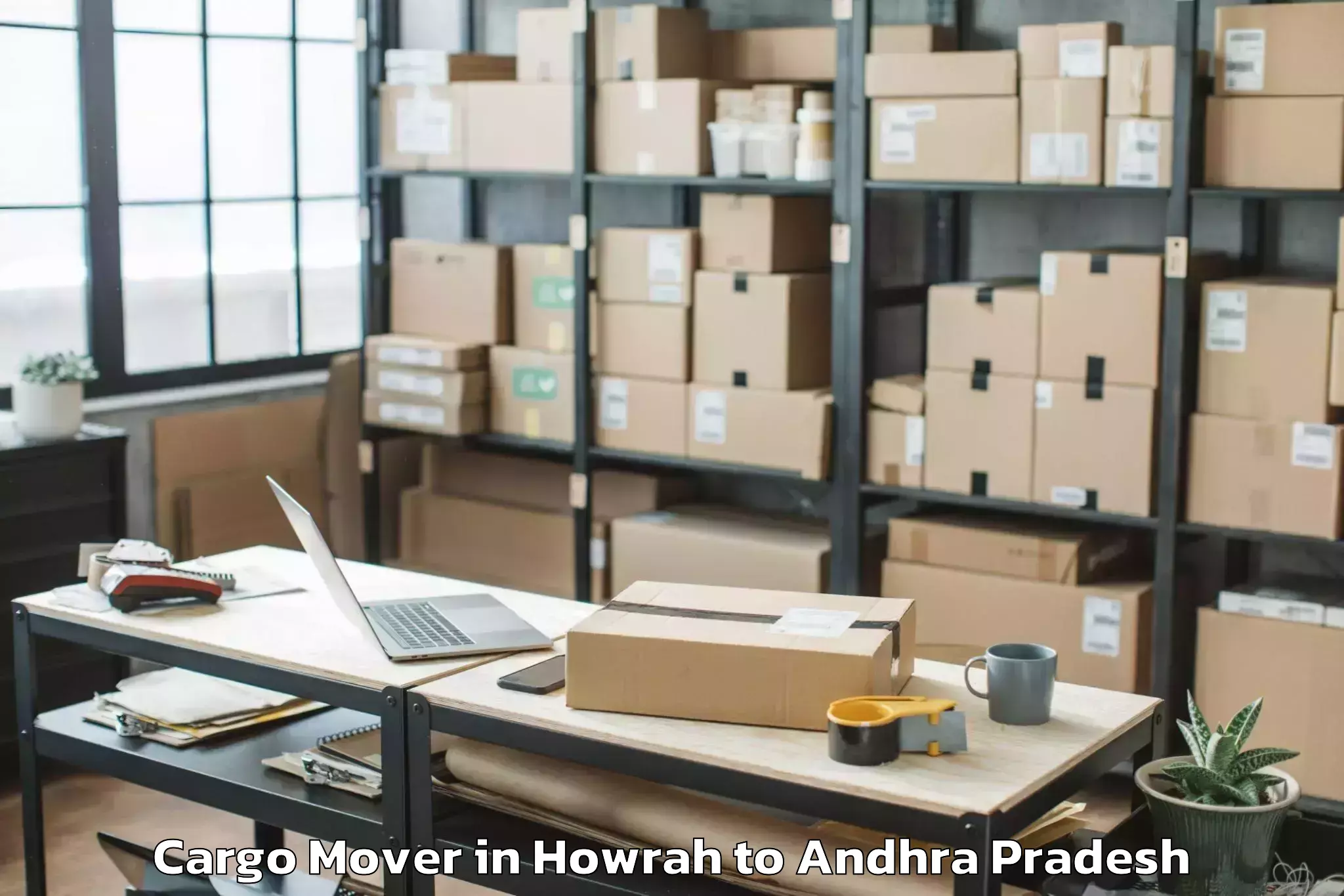 Top Howrah to Vuyyuru Cargo Mover Available